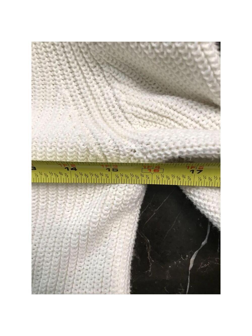 Talbots Women's Pullover Sweater Plaid Cowl Neck White Size XS Petite - Picture 9 of 9